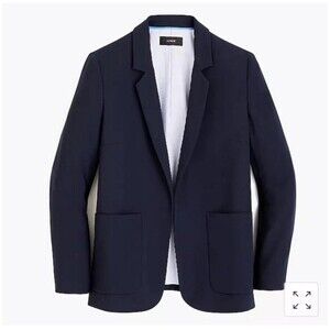 J.CREW Open-front Blazer Size 0 Navy Blue Preppy Career Wear Casual‎ Work J3868